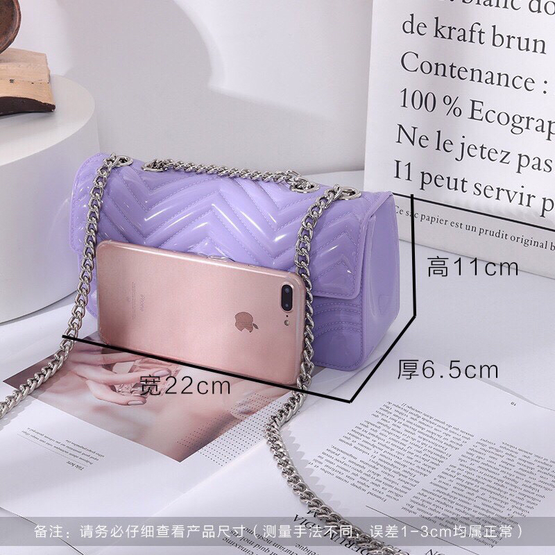 Túi nhựa silicon đeo chéo, cầm tay sang chảnh Rosabell