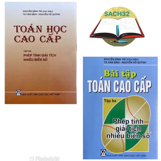 Sách - combo 2 cuốn toán cao cấp tập 3 + bài tập