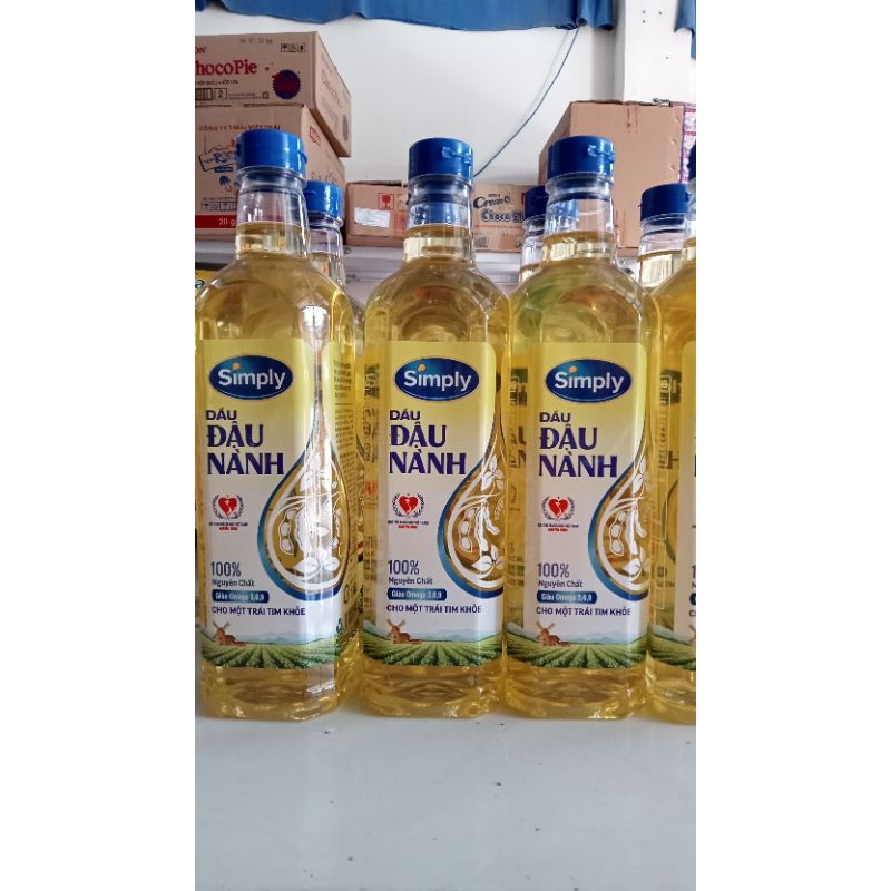 Dầu ăn đậu nành simply 1l