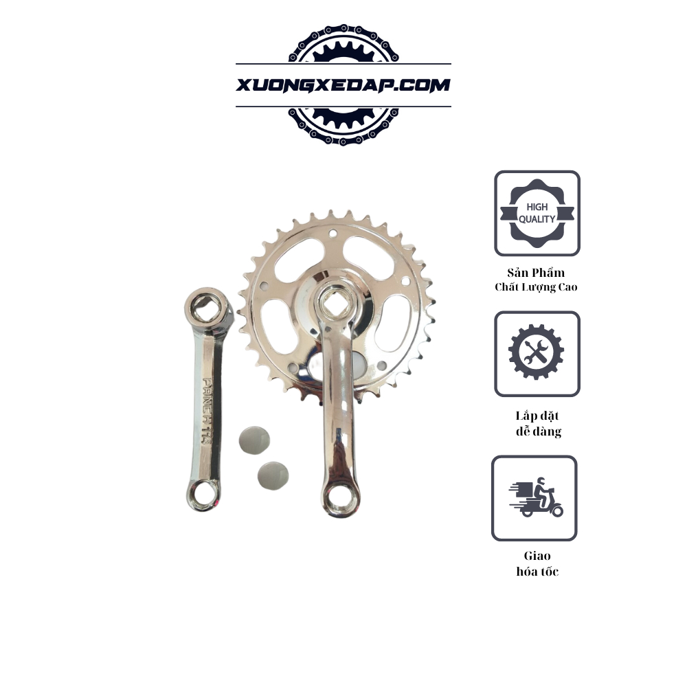 Đùi Dĩa  Xe Đạp Chất Lượng Cao, Nhiều Kích Thướt 165-140-114 Cho Xe Đạp Phổ Thông 20 inch, 24 inch, 26 inch