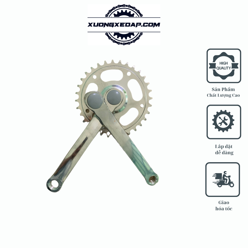 Đùi Dĩa  Xe Đạp Chất Lượng Cao, Nhiều Kích Thướt 165-140-114 Cho Xe Đạp Phổ Thông 20 inch, 24 inch, 26 inch