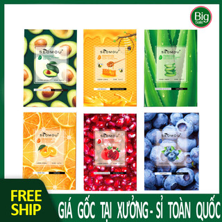 Mặt nạ giấy seomou mặt nạ trắng da giảm nám mờ thâm giảm mụn mặt nạ dưỡng da trắng sáng cấp ẩm seomou m23