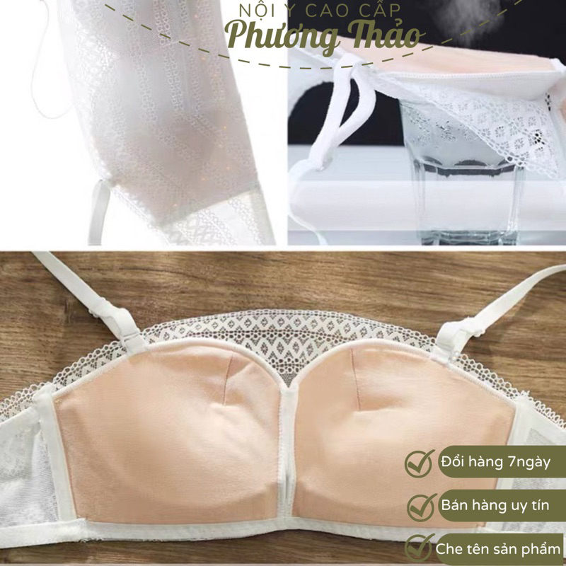 Áo lót nữ quây ngang không dây HA179 nâng ngực tạo khe chống tụt cao cấp