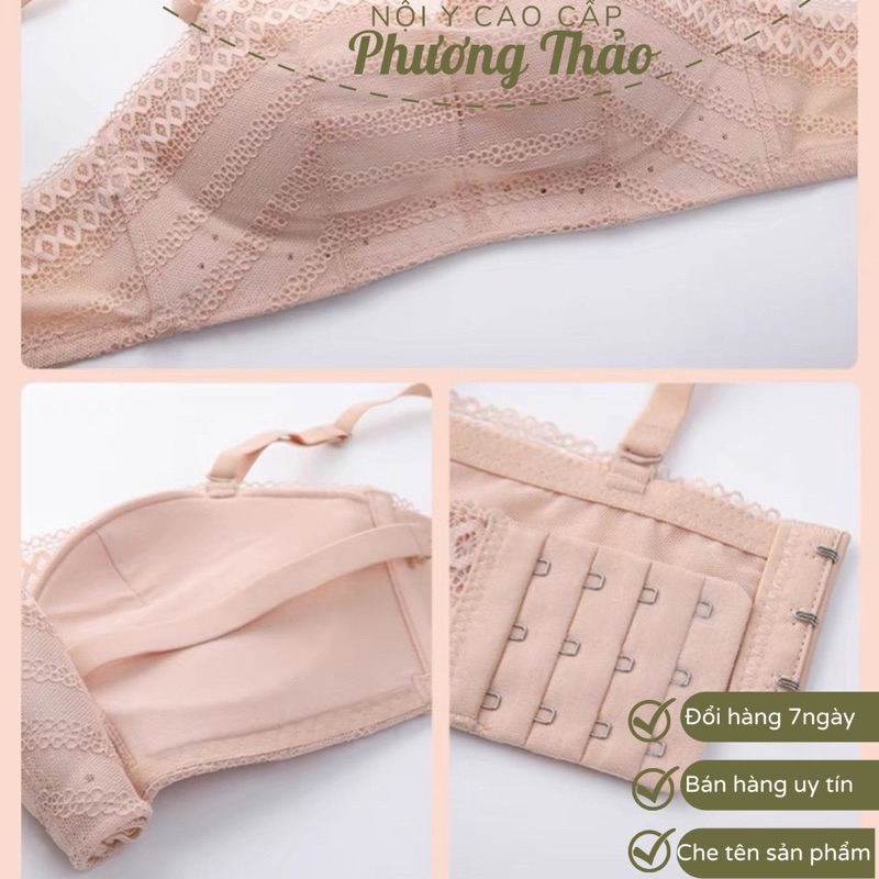 Áo lót nữ quây ngang không dây HA179 nâng ngực tạo khe chống tụt cao cấp