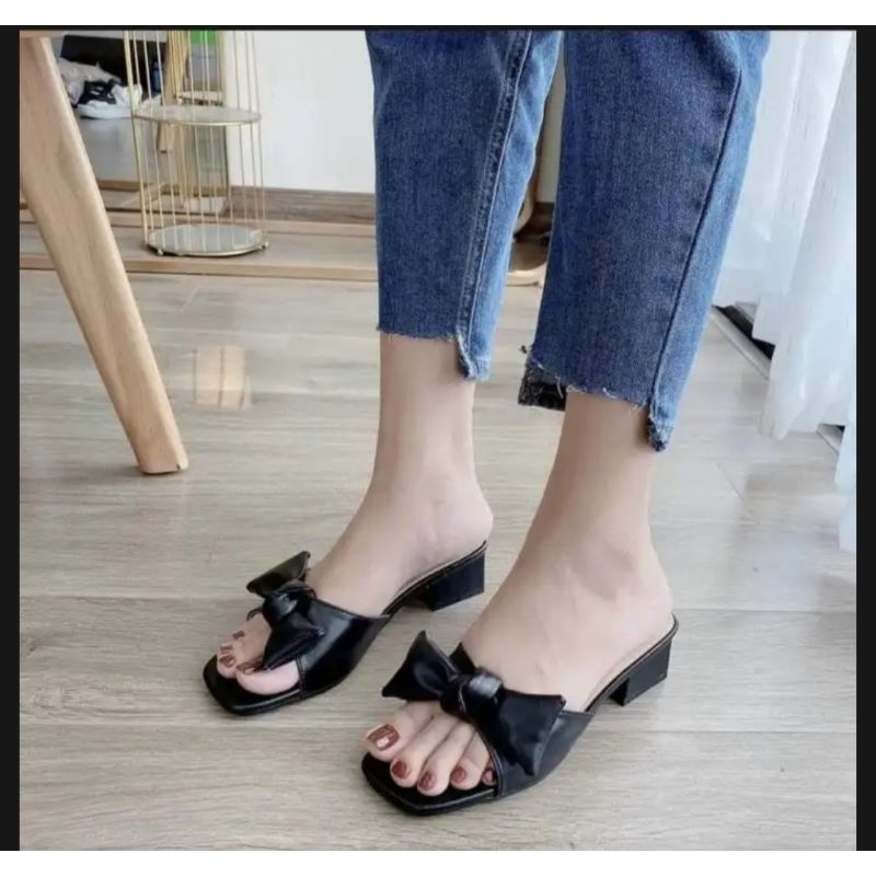 Gót Kiểu nơ bánh ú mang êm chân bigsize