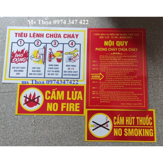 Bộ Nội Quy Tiêu Lệnh PCCC