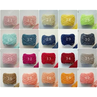 (21-40) Sợi cotton bóng Thái se 0.8mm, móc áo dài, váy đầm.