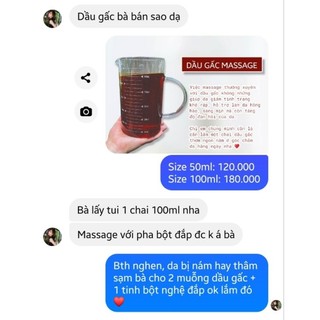 DẦU GẤC ĐẬM ĐẶC MASSAGE MỜ THÂM SẠM