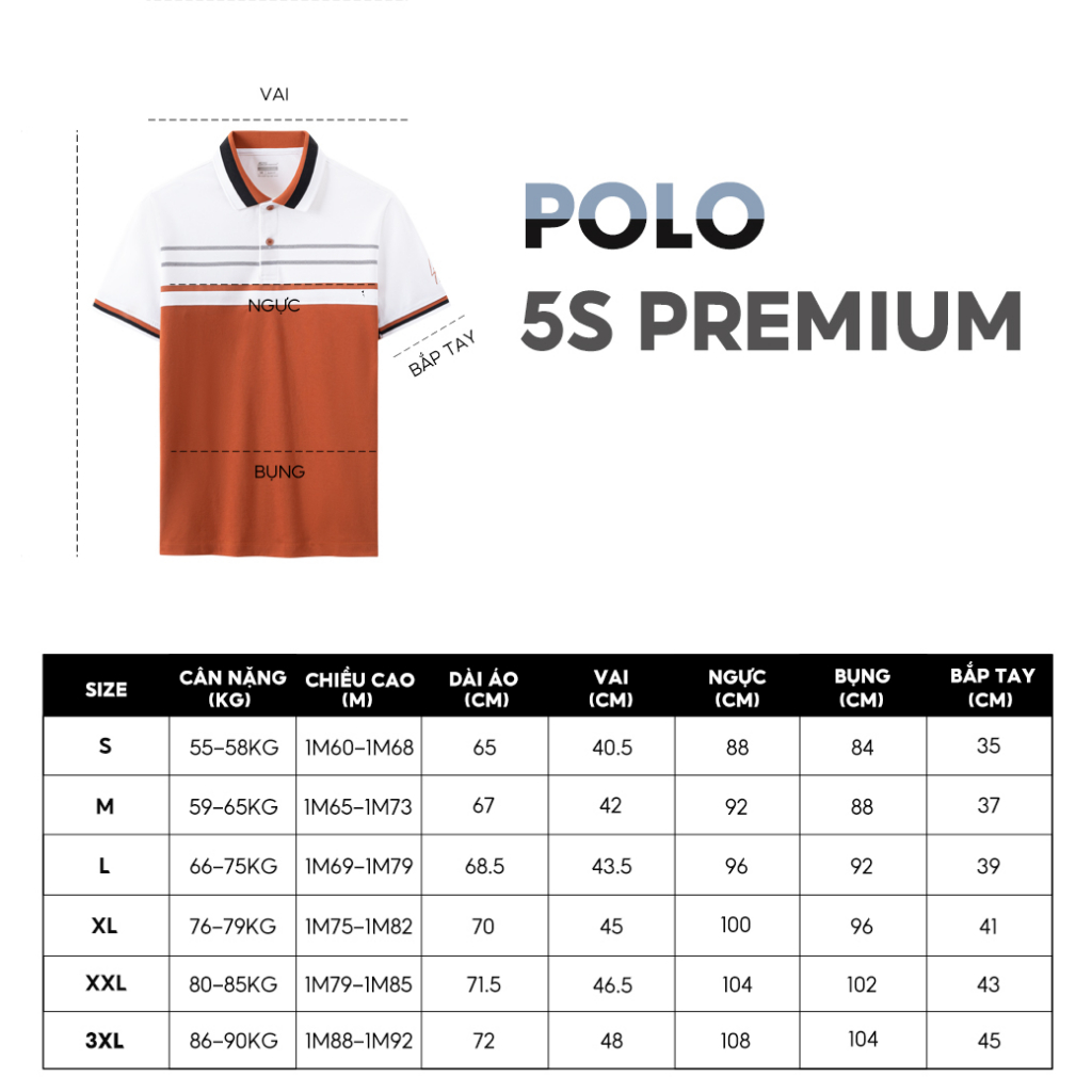 Áo Polo Nam 5S FASHION Cotton, Thiết Kế Can Phối Nổi Bật, Trẻ Trung, Lịch Lãm, Tay Thêu Chữ Cao Cấp