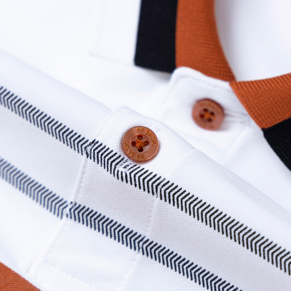 Áo Polo Nam 5S FASHION Cotton, Thiết Kế Can Phối Nổi Bật, Trẻ Trung, Lịch Lãm, Tay Thêu Chữ Cao Cấp