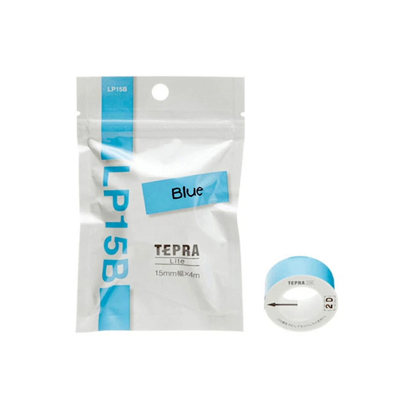 Băng mực in nhãn Tepra Lite 15mm - 1 cuộn- Băng mực dành riêng cho các dòng máy King Jim LR5E, LR30GS, LR20E, chính h