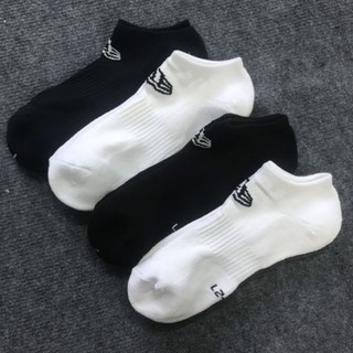 [ HÀNG XUẤT MỸ] Tất vớ New era thể thao cổ ngắn nam nữ đệm bàn êm chân trắng đen size 35-45 big size