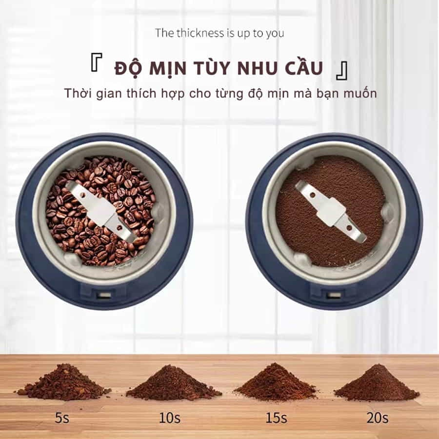 Máy xay thịt, máy xay ngũ cốc mini đa năng DELA chính hãng nghiền siêu tốc MXM04