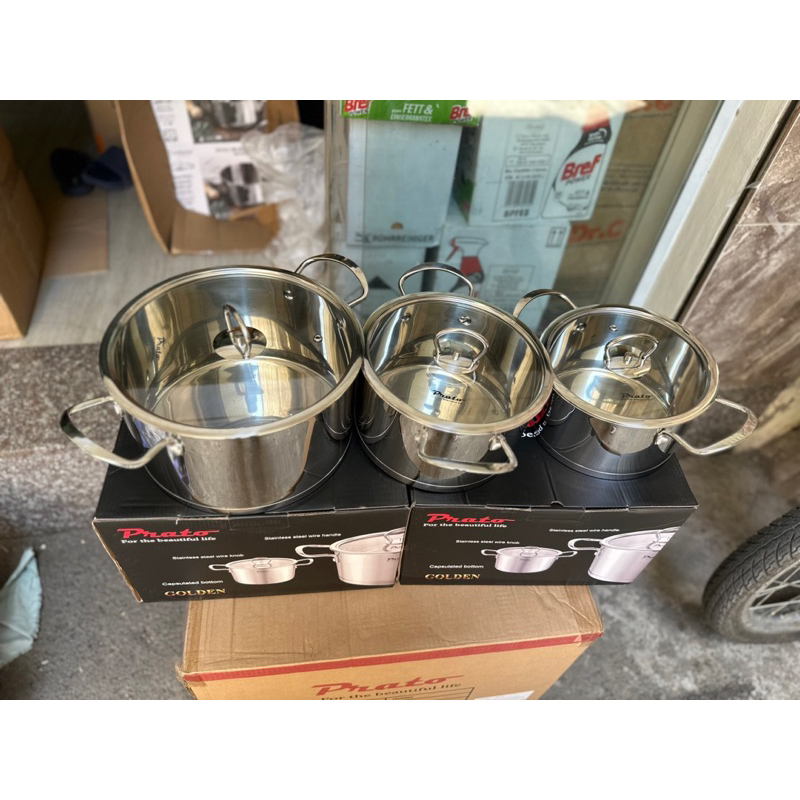 ❤️ Bộ nồi Prato 3 món inox 304