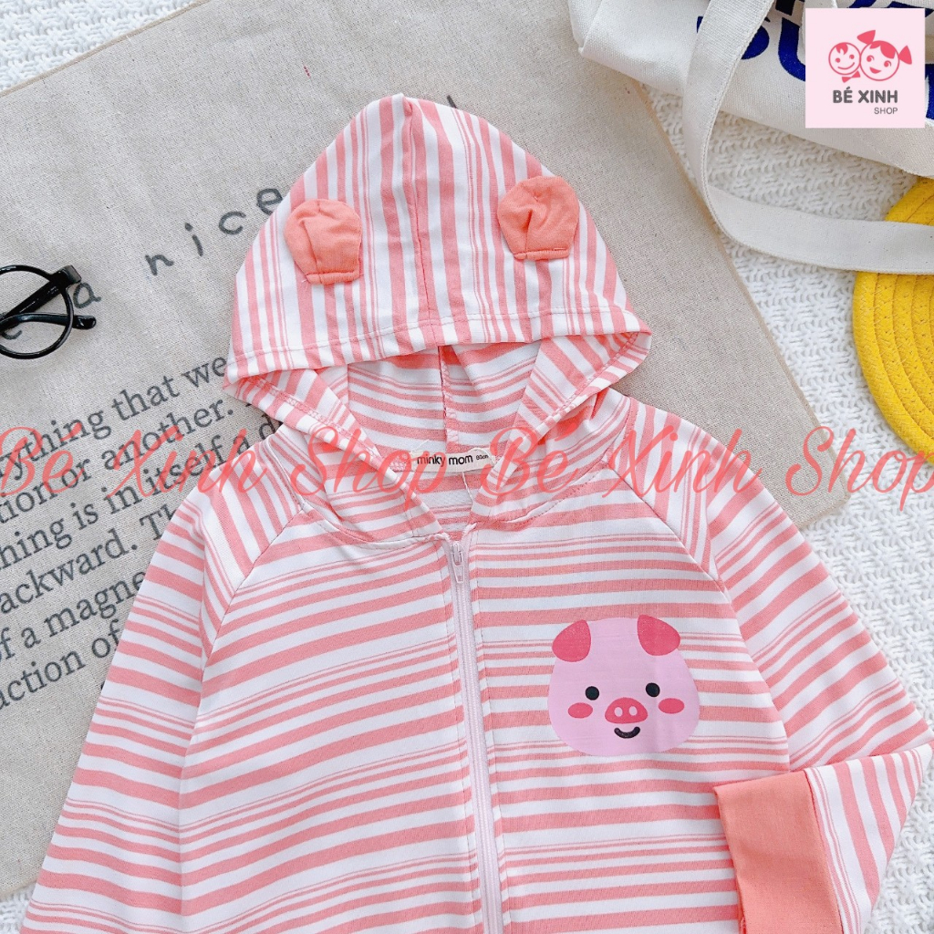 Áo Khoác Chống Nắng Cho Trẻ Em Bé Trai Bé Gái 8-22kg Áo Khoác Thun Lạnh Cho Bé Trai Gái ÁO KHOÁC MỚI