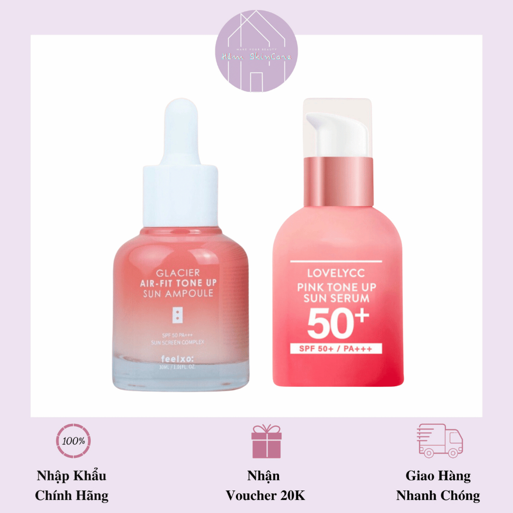 Tinh Chất Dưỡng Trắng Và Chống Nắng Nâng Tone Feelxo Glacier Air - Fit Up Sun Ampoule - 30ml