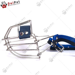 Rọ Mõm Chó Inox Đai Vải Dù RM005