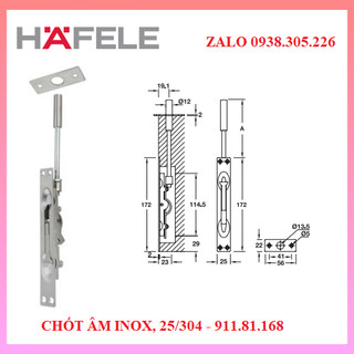 Chốt âm inox, 25/304 - 911.81.168