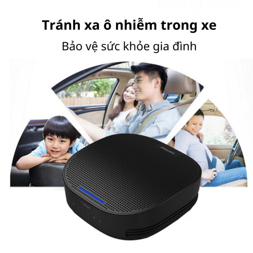 BH 12 THÁNG - Máy khử mùi, lọc không khí trên xe ô tô Philips GP5301 - DÂY ĐEO GHẾ