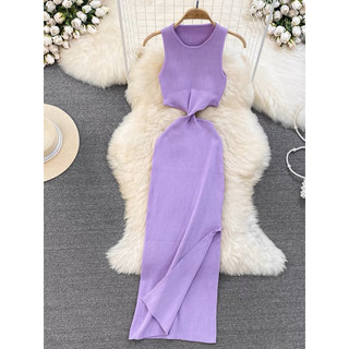 [HÀNG SẴN] váy len body xoắn eo xẻ tà hàng taobao VÁY BODY ĐẦM BODY LEN TĂM CAO CẤP MẶC 2 KIỂU XOẮN NƠ EO XẺ TÀ 6 MÀU