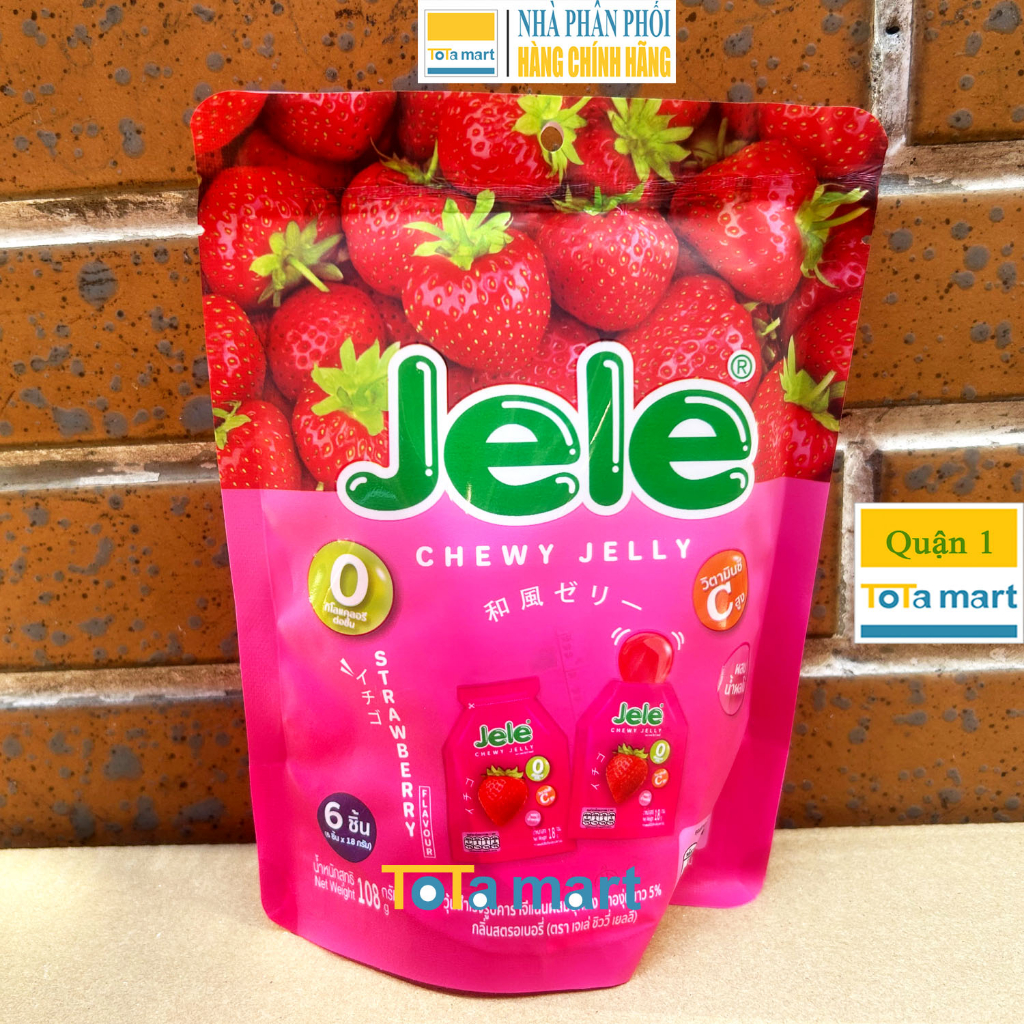 Thạch Jele Chewy Jelly Konyakku gói 6 cái
