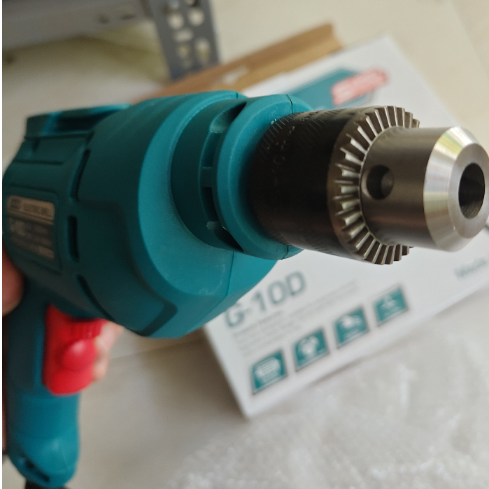 Máy khoan điện mini chính hãng G-10D đầu 10ly, Máy bắt vít công suất 620w, lõi đồng 100%, máy khoan điện mini cầm tay