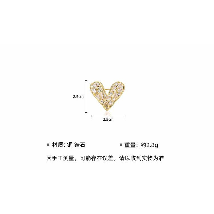 ❣️FREESHIP❣️ Ghim Cài Áo Hình Trái Tim Chống Chói Thời Trang Cho Nữ