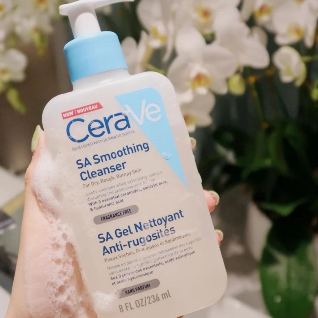 Sữa Rửa Mặt Tẩy Tế Bào Chết CERAVE Renewing SA - SA Smoothing Cleanser cho da thường
