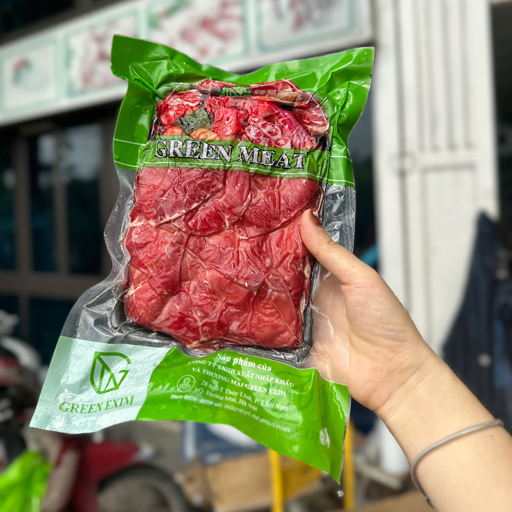 Bắp Bò Hoa Thái Lát khay 500g - Dùng nhúng lẩu, dúng nhấm cực ngon