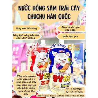 Nước hồng sâm trái cây Chuchu Hàn Quốc