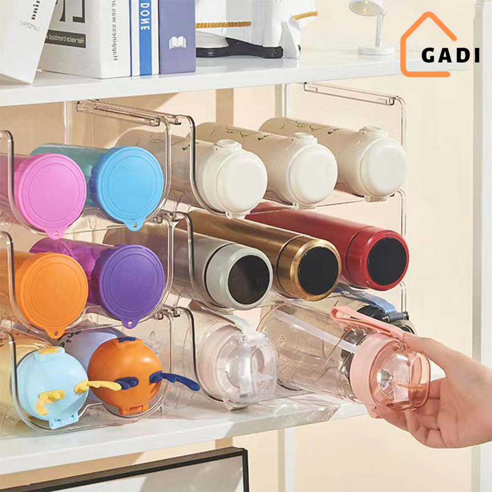 Khay để bình nước GADI tiện dụng trong suốt, chất liệu nhưa PET