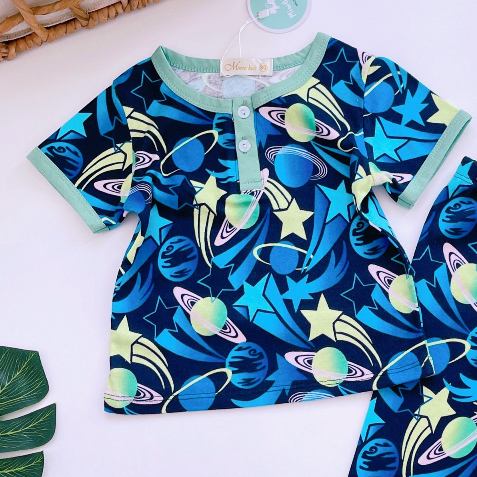 Bộ Bé Trai Cọc Tay Quần Dài Thun Bozip Miwoo Kids Mẫu Mới