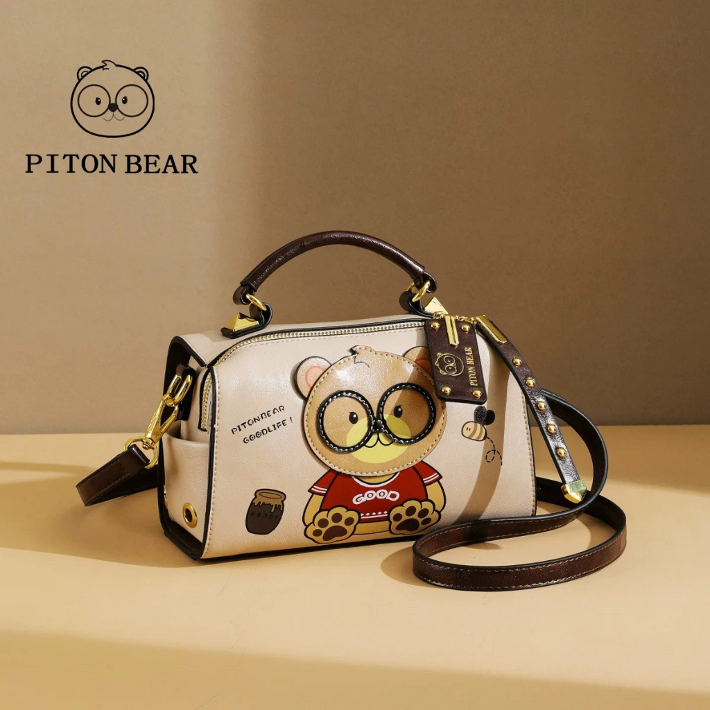 Túi Xách Đeo Chéo Nữ Thời Trang Chính Hãng Cream Bear PITON BEAR S6978