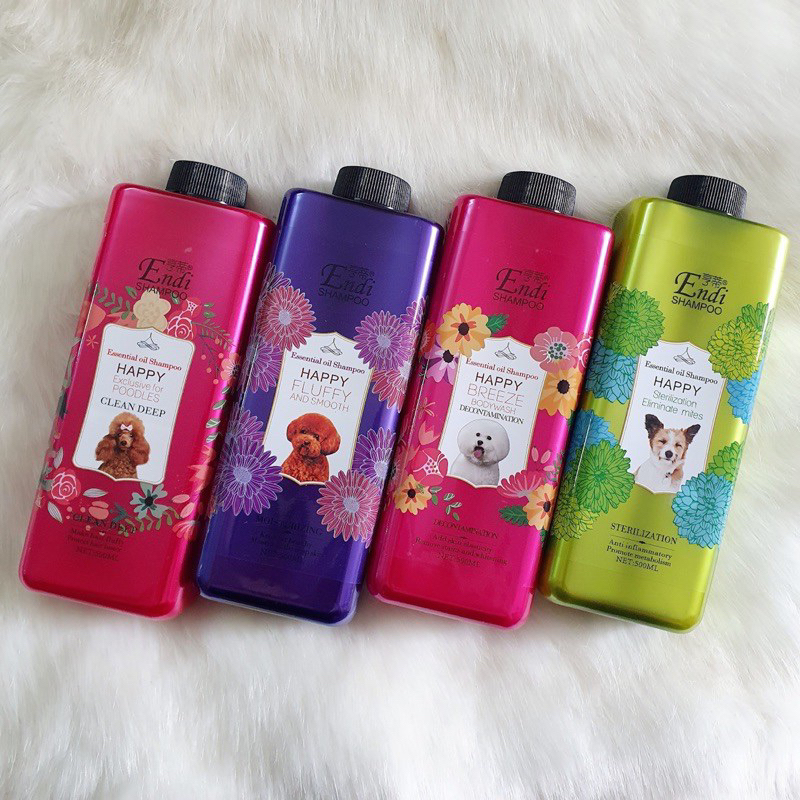 Sữa tắm chuyên dụng cho từng loại lông chó mèo Happy Essential Endi - 500ml