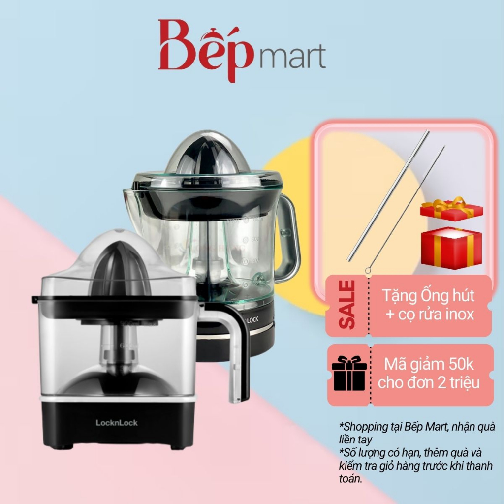 Máy vắt cam Lock&Lock EJJ236BLK công suất 40W, máy nhỏ gọn, dễ sử dụng - bepmart - hàng chính hãng lock&lock