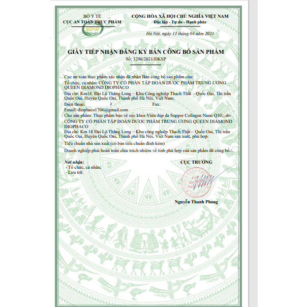 Viên uống đẹp da Collagen Nano Q10 ,giảm thâm nám tàn nhang, da khô sạm , ngừa nếp nhăn, chống lão hóa - Hộp 30