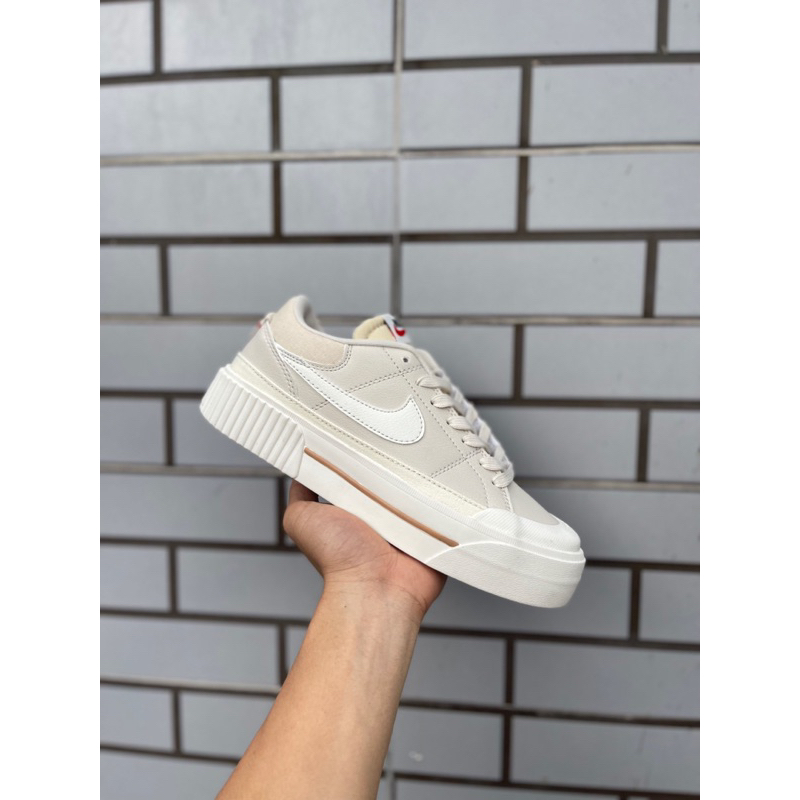 Giày thể thao NI.KE BLAZER đế dày sữa nữ