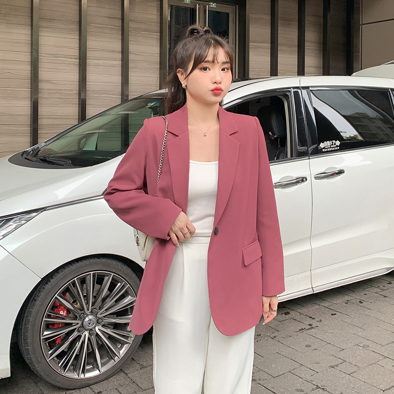 Áo khoác blazer nữ công sở hàn quốc, chất Umi chéo cao cấp mềm mịn giữ form QS57 | BigBuy360 - bigbuy360.vn