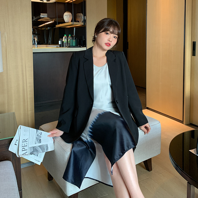 Áo khoác blazer nữ công sở hàn quốc, chất Umi chéo cao cấp mềm mịn giữ form QS57 | BigBuy360 - bigbuy360.vn