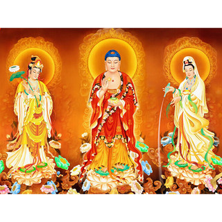 Tranh đính đá 5d tự làm- tranh tây phương tam thánh