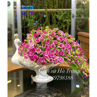 tượng chim công decor trang trí đa năng bày hoa quả cắm hoa