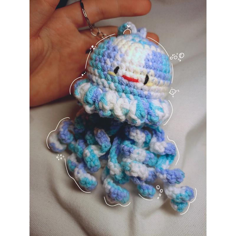 Bạch tuộc len cà nhính handmade DIY