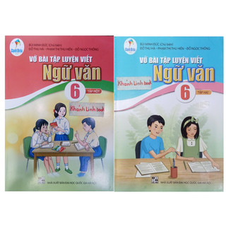 Sách - combo vở bài tập luyện viết ngữ văn 6 - tập 1 + 2