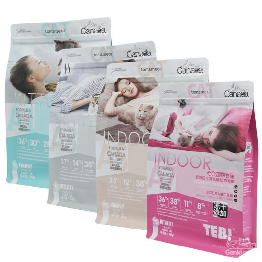 Thức ăn hạt TEB A bổ sung thịt đông khô cho mèo túi 1.36kg - LeoPet