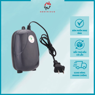 Máy Sủi Oxy RS 390 Siêu Êm 2 Vòi Tăng Cường Oxy Trong Nước- Thuỷ Sinh Geminious