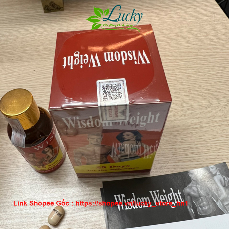 Tăng Cân Wisdom Weight Tăng Cân An Toàn Không Tích Nước Chính Hãng INDONESIA Hộp 25 Viên