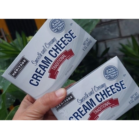 Phomai kem Cream Cheese Heritage 226g - Hàng nhập khẩu chính hãng