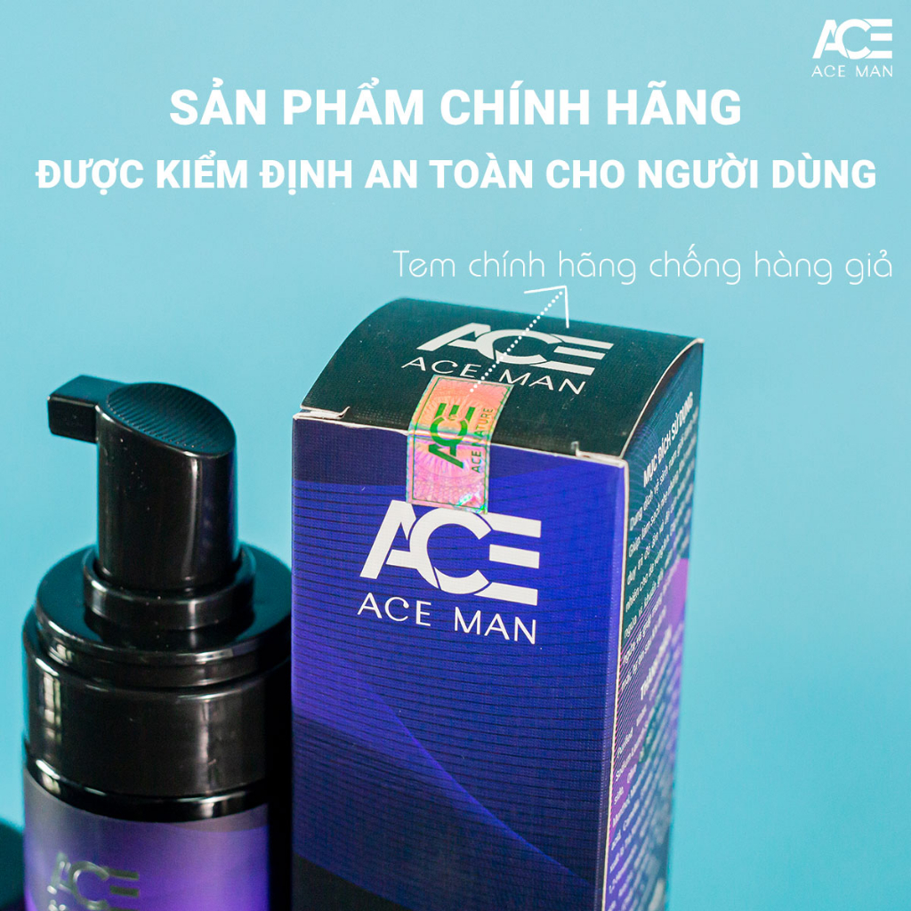 Bọt vệ sinh nam giới ACEMAN 100ML hương nước hoa nam tính 3 style chiết xuất từ thiên nhiên