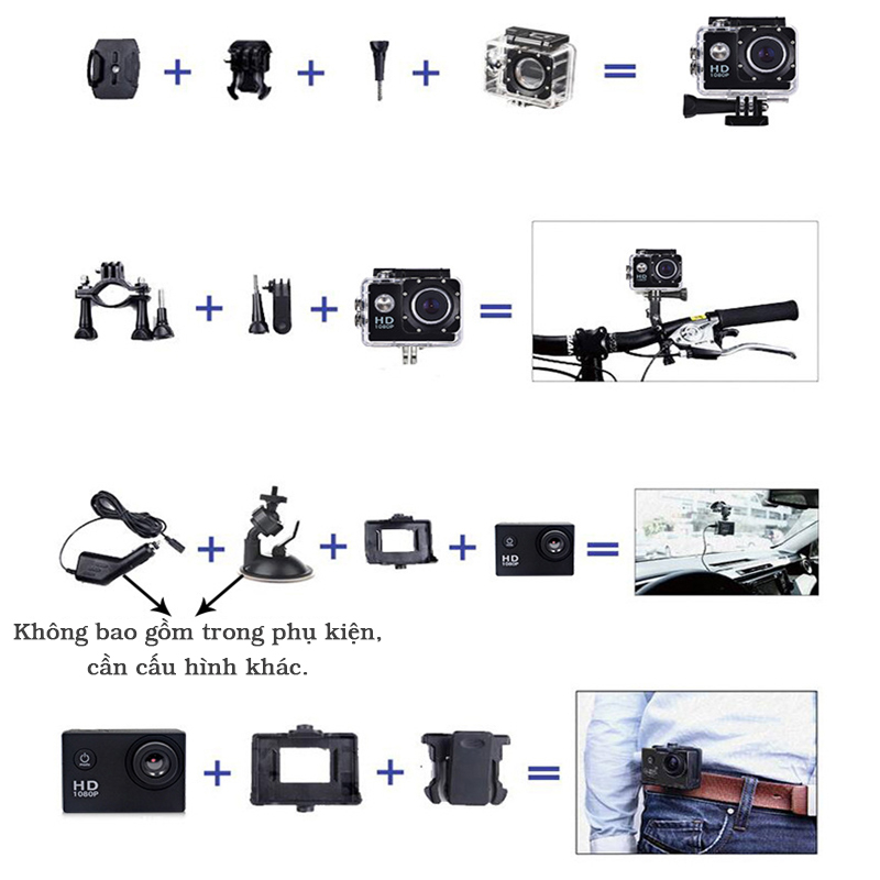 Camera thể thao 4K-Máy ảnh thể thao HD 1080p chống rung máy ảnh dưới nước máy ảnh thể thao ngoài trời-Sj4000
