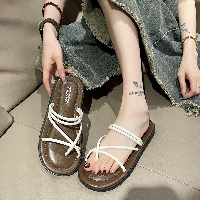 Dép Xỏ Ngón Đế Bánh Mì Dây Mảnh Cực Xinh Cao 2CM